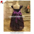 Wholesale one piece dark purple backless dress